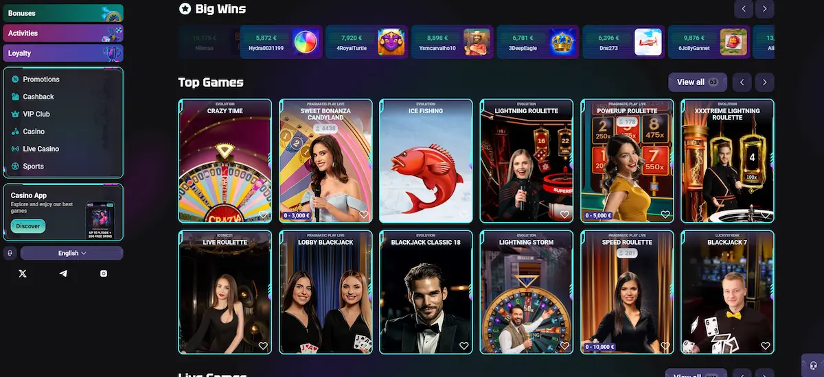 Živé casino Needforslots s krupiéry v reálném čase